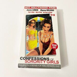 Vtg Confessions Of Sorority Girls Vhs Tape Promo Demo Tape Screener